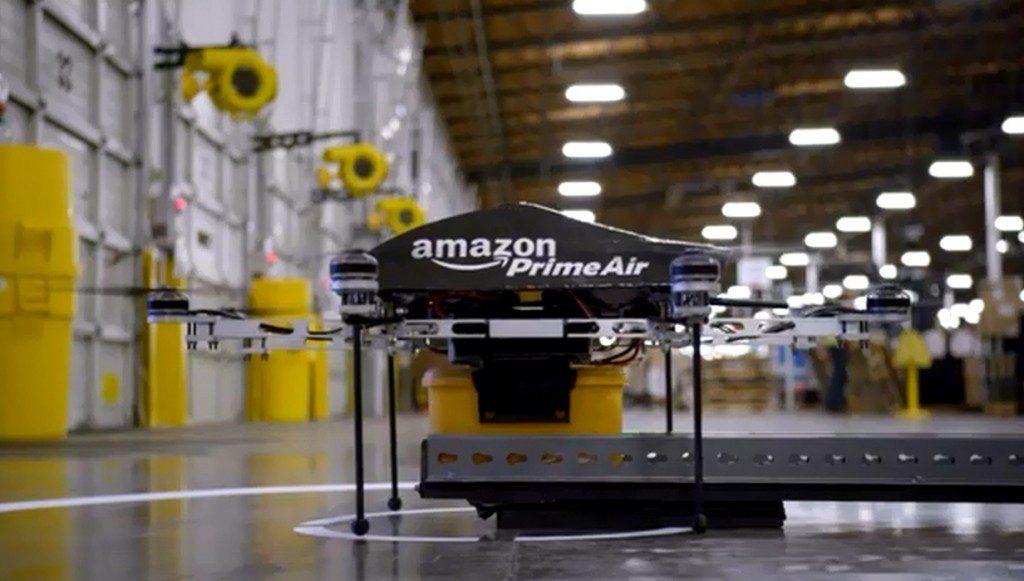 Amazon wil testvluchten uitvoeren met drones