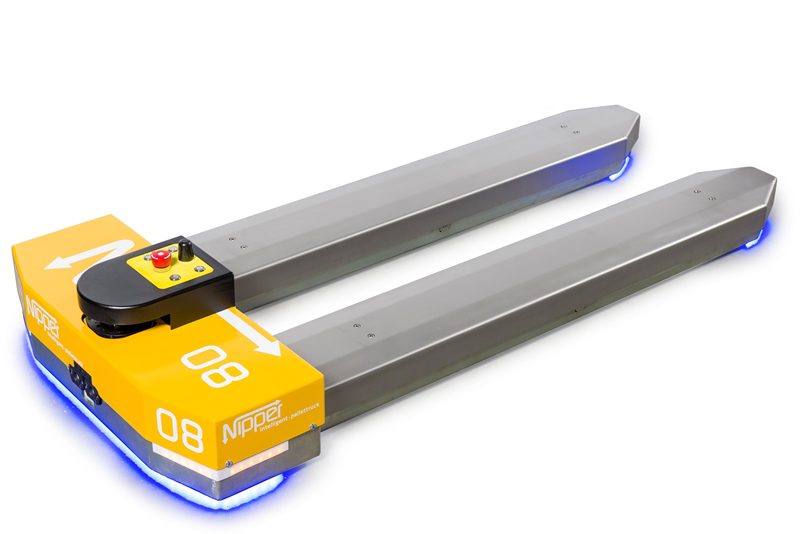 Intelligente robot pallettruck (AGV) • Warehouse Totaal