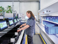 Efficiëntieverhoging dankzij HänelSoft®-N smart picking met de Hänel Rotomat® paternosterkast