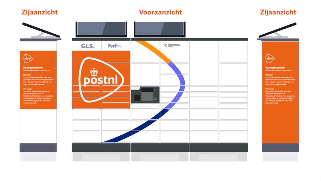 PostNL zonne-energie pakketautomaten